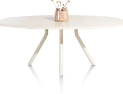 LUND eetkamertafel ovaal (210x120cm) centrale poot lang - XOOON