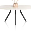 LUND eetkamertafel ovaal 210 x 120 cm. centrale poot lang - XOOON