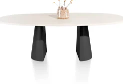 LUND eetkamertafel ovaal 240 x 120 cm. cone poot - XOOON