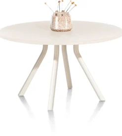 LUND eetkamertafel rond (140cm) centrale poot kort - XOOON