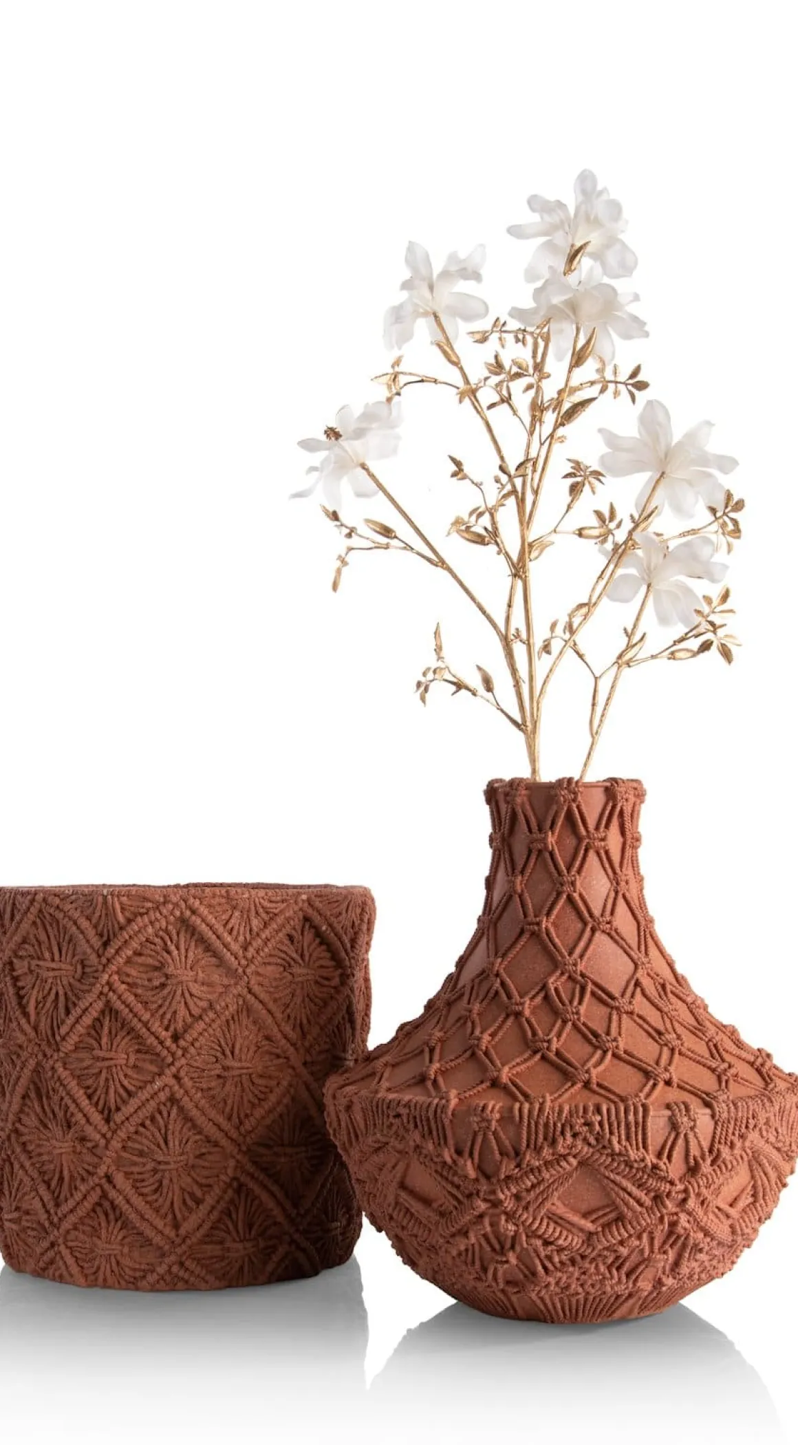 Maeve pot H26cm in de kleur Terra Cotta - COCOmaison