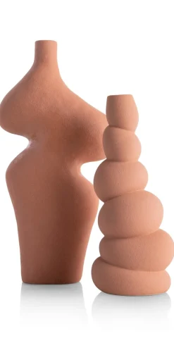 Maria vaas H30,5cm in de kleur Terra Cotta - COCOmaison