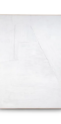 Master Strokes schilderij wit canvas 120x180cm - COCOmaison