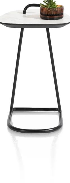 Masura laptoptafel met zwart metalen poot 55x48cm