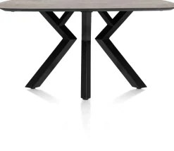 Masura ovale eettafel met zwarte metalen poot 150x105cm