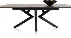 Masura ovale uitschuiftafel met metalen poot 180(+60)x110cm