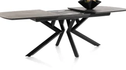 Masura ovale uitschuiftafel met metalen poot 180(+60)x110cm