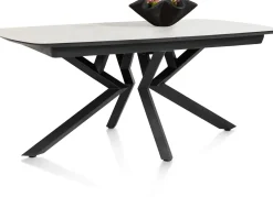 Masura ovale uitschuiftafel met metalen poot 180(+60)x110cm