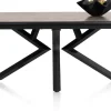 Masura ovale uitschuiftafel met metalen poot 180(+60)x110cm