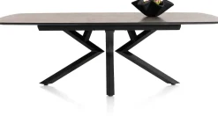 Masura ovale uitschuiftafel met metalen poot 180(+60)x110cm