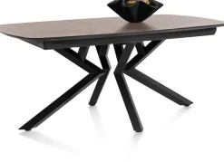 Masura ovale uitschuiftafel met metalen poot 180(+60)x110cm