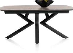 Masura ovale uitschuiftafel met metalen poot 180(+60)x110cm
