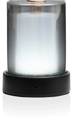 Matz draadloze tafellamp (1*LED) in de kleur Zwart - COCOmaison