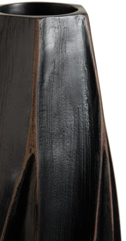 Merle vaas H52cm in de kleur Zwart - COCOmaison