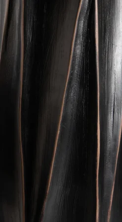 Merle vaas H52cm in de kleur Zwart - COCOmaison