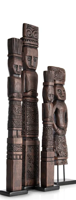 Milan beeld H75cm in de kleur Bruin - COCOmaison