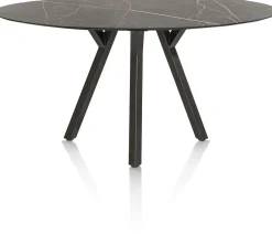 MINATO bartafel - ellips - 210 x 105 cm (h: 92 cm) - marmerlook