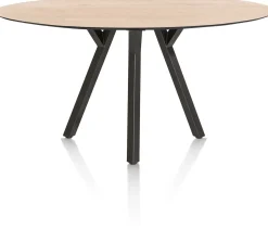 MINATO bartafel - ellips - 210 x 105 cm (h: 92 cm) - eiken look