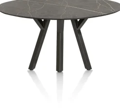 MINATO bartafel - ellips - 180 x 100 cm (h: 92 cm) - marmerlook