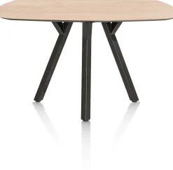 MINATO bartafel - ovaal - 200 x 105 cm (h: 92 cm) - eiken look