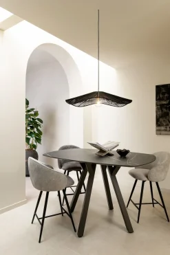 MINATO bartafel - ovaal - 150 x 105 cm (h: 92 cm) - lichtgrijs