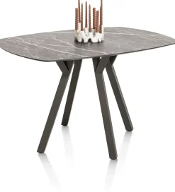 MINATO bartafel - ovaal - 150 x 105 cm (h: 92 cm) - lichtgrijs