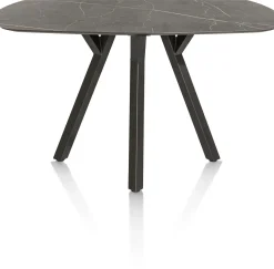 MINATO bartafel - ovaal - 200 x 105 cm (h: 92 cm) - marmerlook