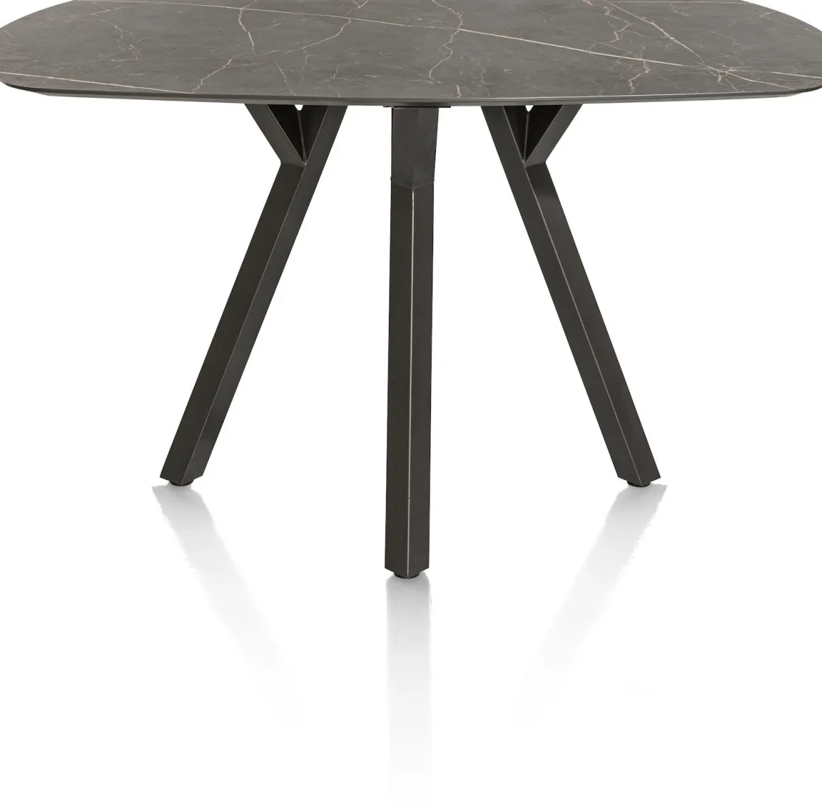 MINATO bartafel - ovaal - 200 x 105 cm (h: 92 cm) - marmerlook