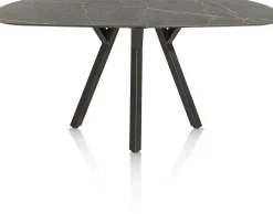 MINATO bartafel - ovaal - 240 x 110 cm (h: 92 cm) - marmerlook