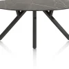 MINATO eetkamertafel - ellips - 210 x 105 cm - marmerlook