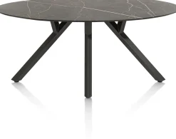 MINATO eetkamertafel - ellips - 210 x 105 cm - marmerlook
