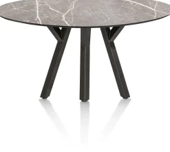 MINATO eetkamertafel - ellips - 180 x 100 cm - lichtgrijs