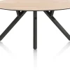 MINATO eetkamertafel - ellips - 210 x 105 cm - eiken look