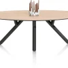 MINATO eetkamertafel - ellips - 240 x 110 cm - eiken look
