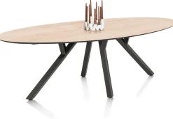 MINATO eetkamertafel - ellips - 240 x 110 cm - eiken look