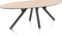MINATO eetkamertafel - ellips - 240 x 110 cm - eiken look