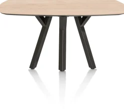 MINATO eetkamertafel - ovaal - 150 x 105 cm - eiken look