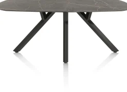 MINATO eetkamertafel - ovaal - 240 x 110 cm - marmerlook