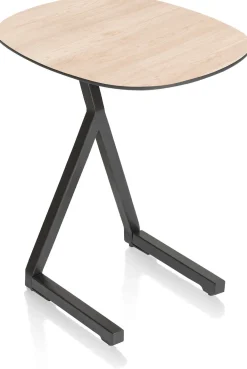 MINATO laptop-tafel 45 x 35 cm - hoogte 52 cm - eiken look