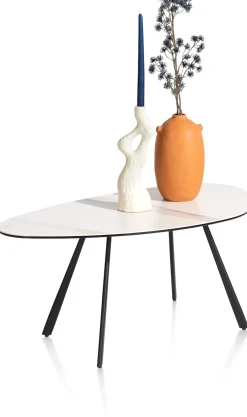 Montello hoge salontafel met keramiek blad 94x49cm