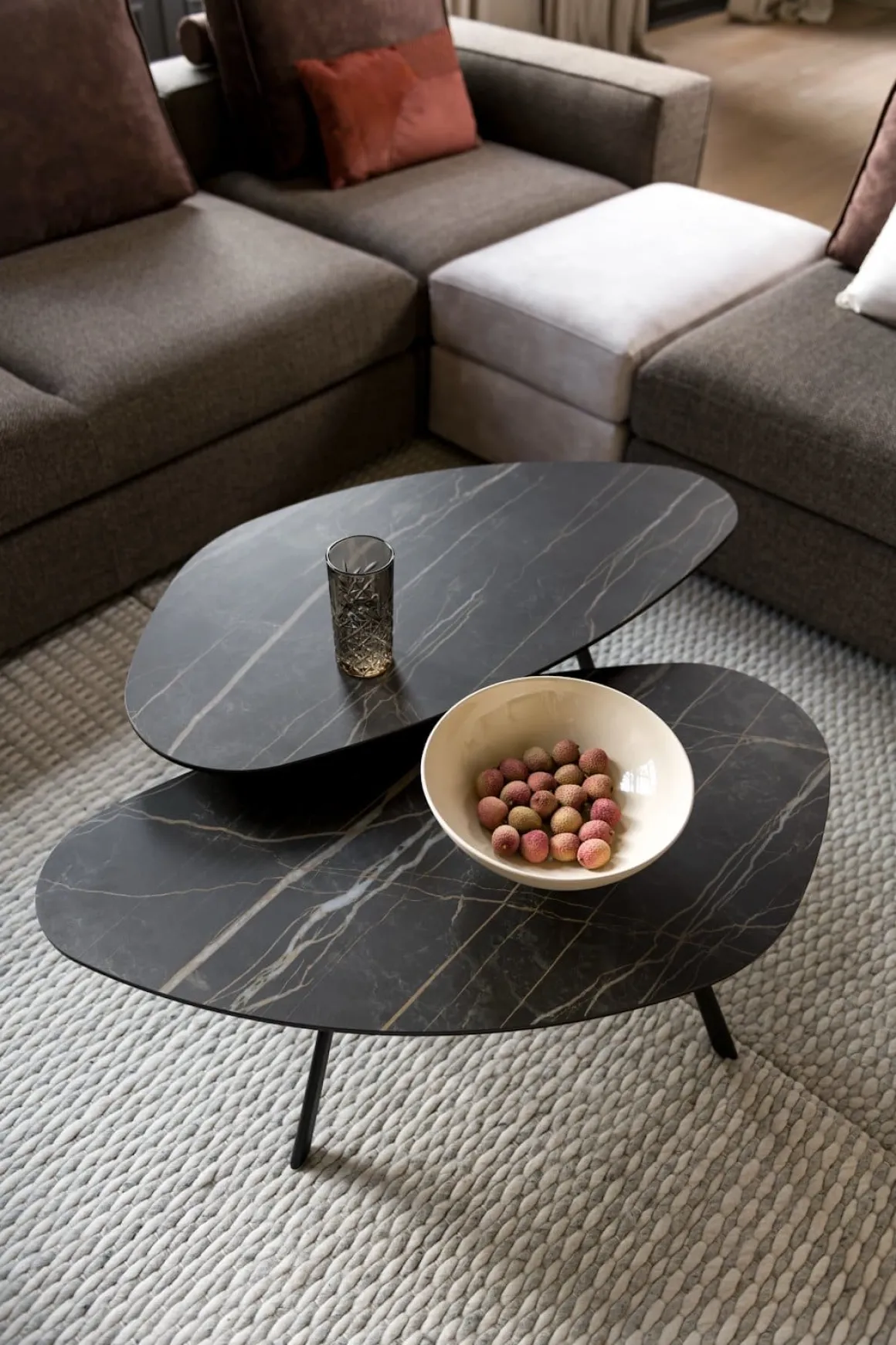 Montello lage salontafel met keramiek blad 94x49cm