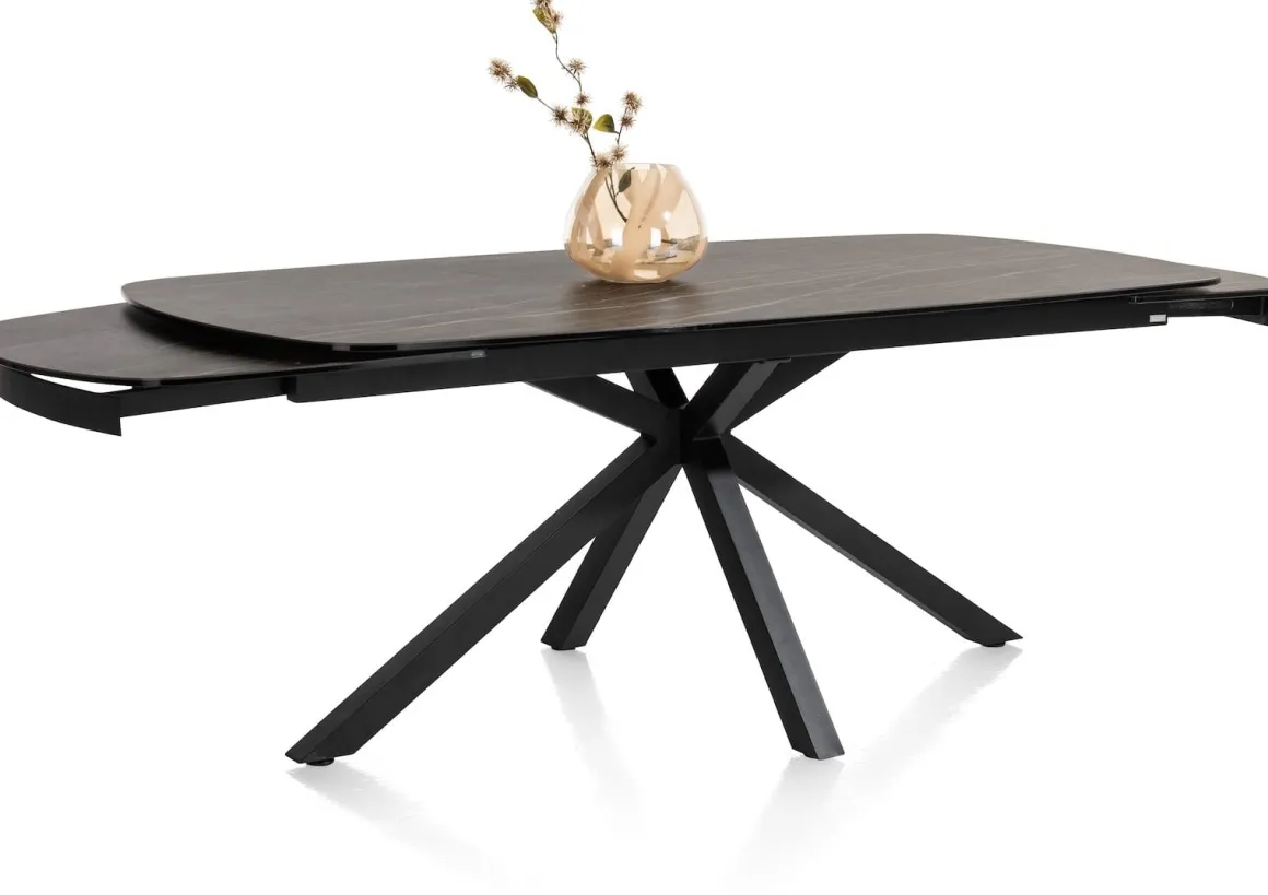 Montello uitschuiftafel met keramiek blad 200(+100)x100cm