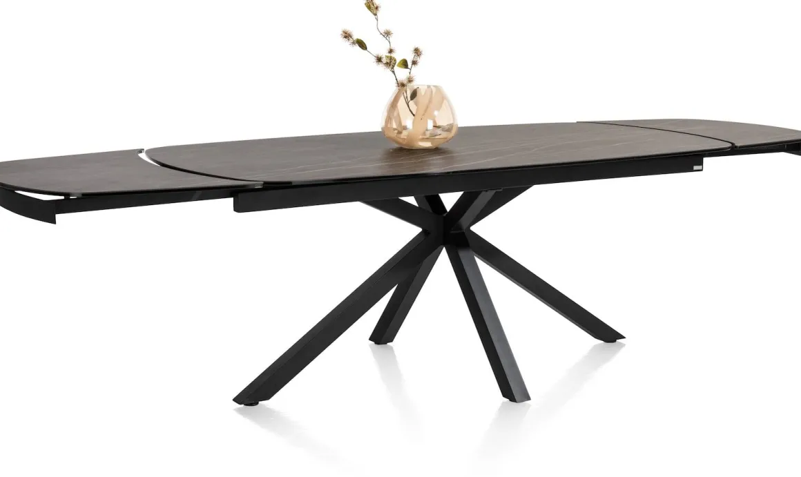 Montello uitschuiftafel met keramiek blad 200(+100)x100cm