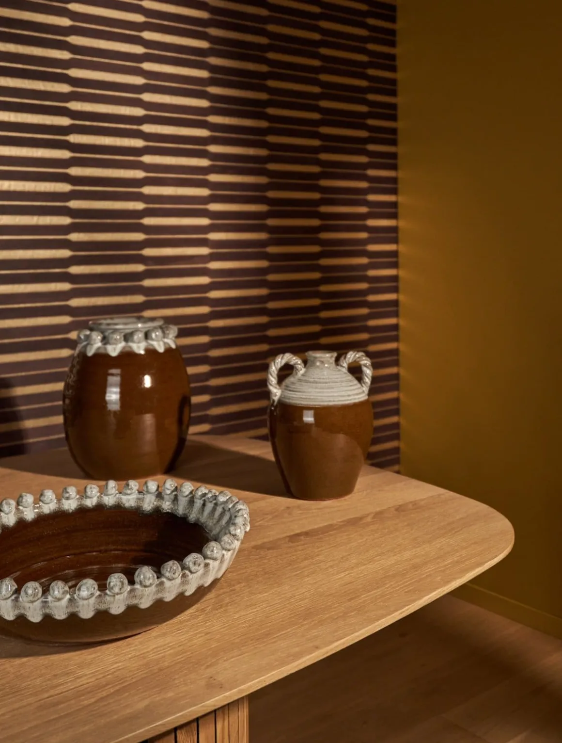 Nera vaas (H31cm) in de kleur Bruin - COCOmaison