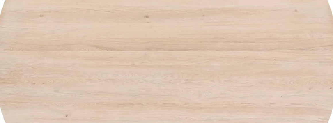 NIORA eetkamertafel 240 x 100 cm - rechthoek - zijdegrijs