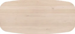 NIORA eetkamertafel 270 x 120 cm - deens ovaal - naturel eiken