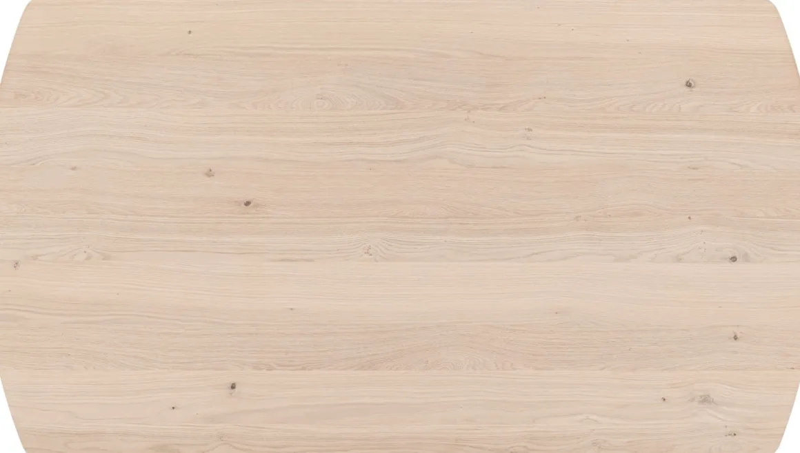 NIORA eetkamertafel 180 x 100 cm - rechthoek - zijdegrijs