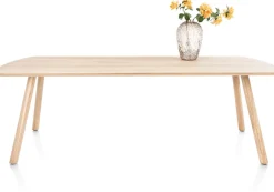 NIORA eetkamertafel 240 x 100 cm - rechthoek - naturel eiken