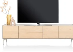 NIORA lowboard 210 cm - 3-deuren + 2-laden - naturel eiken