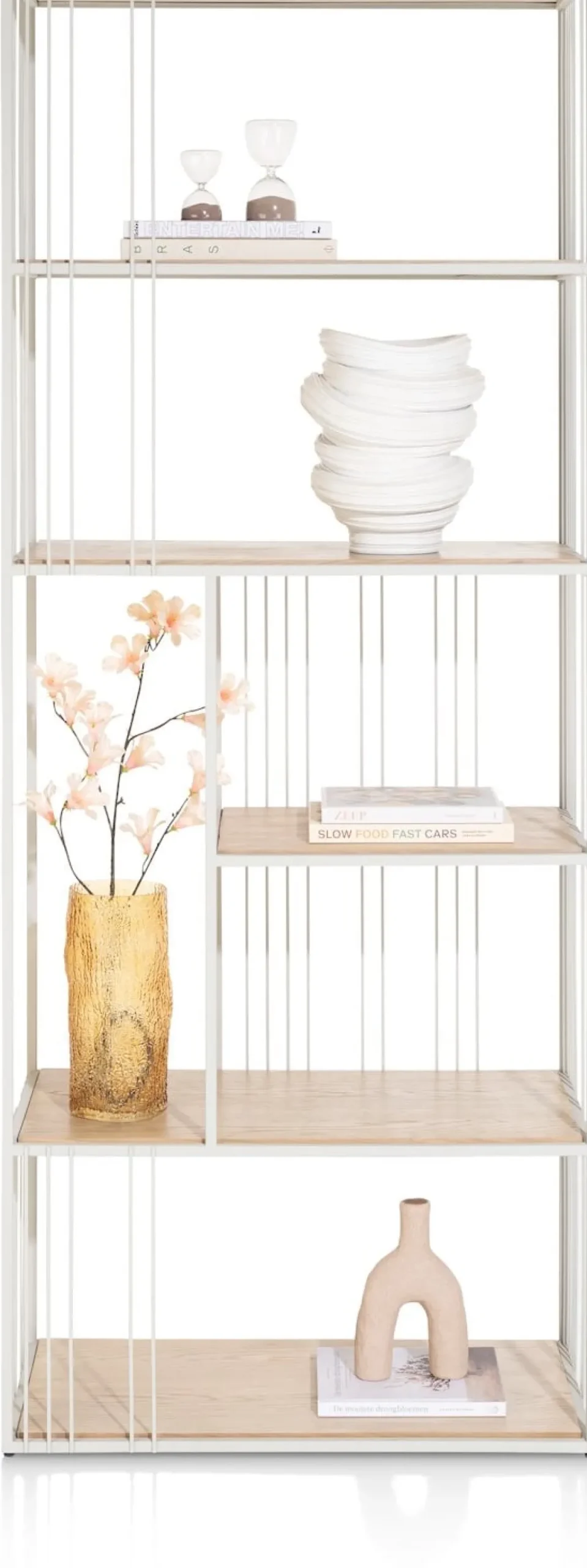 NIORA roomdivider 80 cm - zijdegrijs